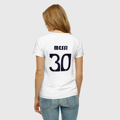 Женская футболка PSG Messi 30 New 202223 / Белый – фото 4