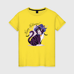 Женская футболка Beauty cat & bat