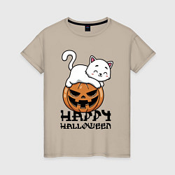 Женская футболка Kitten & Pumpkin