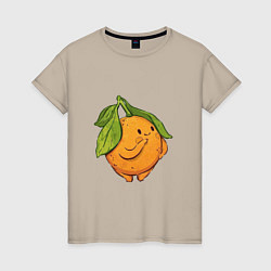 Женская футболка Апельсин