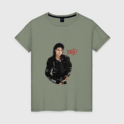 Женская футболка BAD Майкл Джексон