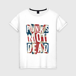 Женская футболка Punks not dead