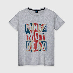 Женская футболка Punks not dead