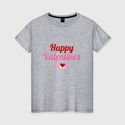 Женская футболка Поздравления с днем любви
