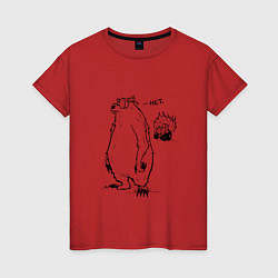 Женская футболка Курьер - Медведь и Трактор 2