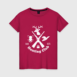 Женская футболка Hunting club