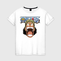 Женская футболка Усопп One Piece Большой куш