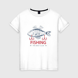 Женская футболка Лучший рыболовный клуб
