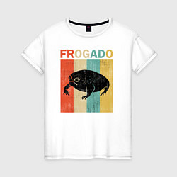 Женская футболка Дождевая жаба Frog Avocado