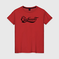Женская футболка Elysium логотип