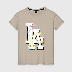 Женская футболка LA Sticker