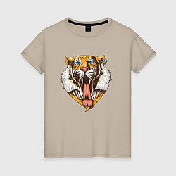 Женская футболка Крутой Тигр