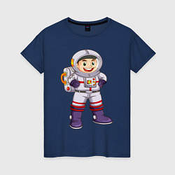 Женская футболка Веселый космонавт