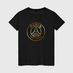 Женская футболка PSG GOLD LOGO ПСЖ ЗОЛОТО