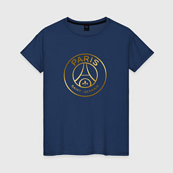 Женская футболка PSG GOLD LOGO ПСЖ ЗОЛОТО