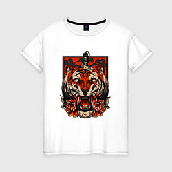 Женская футболка Red Tiger