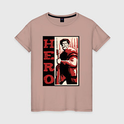 Женская футболка Настоящий герой СССР