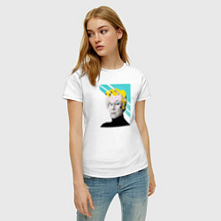Футболка хлопковая женская Andy Warhol, цвет: белый — фото 2