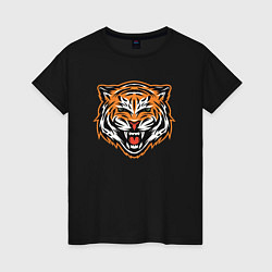 Женская футболка Грозный тигр
