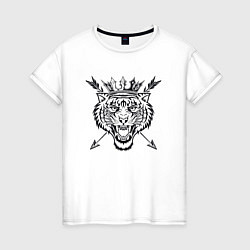 Женская футболка Королевский Тигр