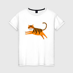 Женская футболка Jumping Tiger