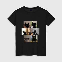 Женская футболка Сборник мемов с котами