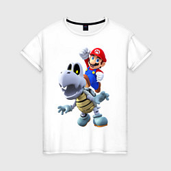 Женская футболка Mario hit