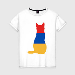 Женская футболка Армянский Кот