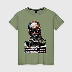 Женская футболка Terminator T-800
