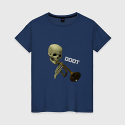 Женская футболка Дудец Trumpet Skull