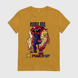 Футболка хлопковая женская Big Mario, цвет: горчичный