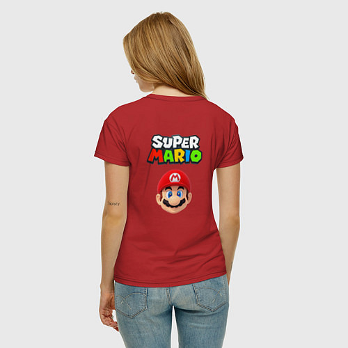 Женская футболка Mario cash / Красный – фото 4