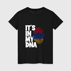 Женская футболка ДНК - Армения
