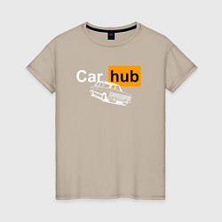Женская футболка Car Hub hub