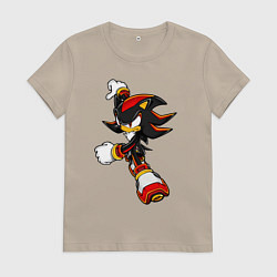 Футболка хлопковая женская SonicSW, цвет: миндальный