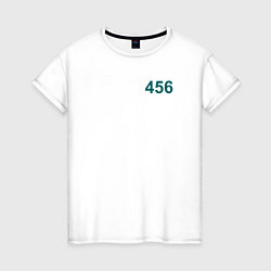 Женская футболка Игра в кальмара: Игрок 456