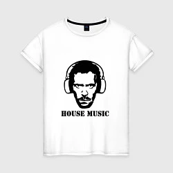 Женская футболка Dr House music