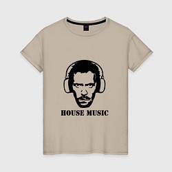 Женская футболка Dr House music