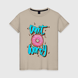 Женская футболка Donut Worry