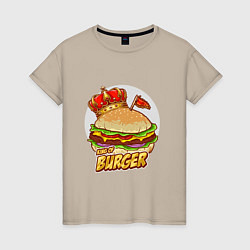 Женская футболка Королевский бургер