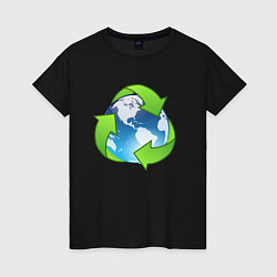 Женская футболка Земля Экология
