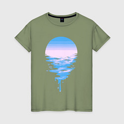 Женская футболка Луна море