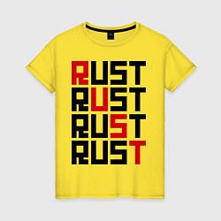 Женская футболка Rust
