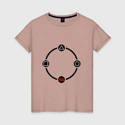 Женская футболка Squid Game Circle