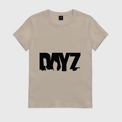 Футболка хлопковая женская DayZ, цвет: миндальный