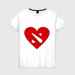 Женская футболка Love Dota 2