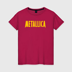 Женская футболка Новая надпись Металлики