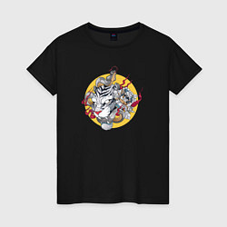 Женская футболка Japanese tiger with snake