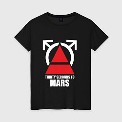 Женская футболка 30 Seconds To Mars Logo