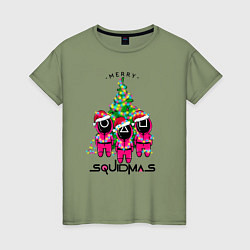 Женская футболка Guardians Merry squidmas